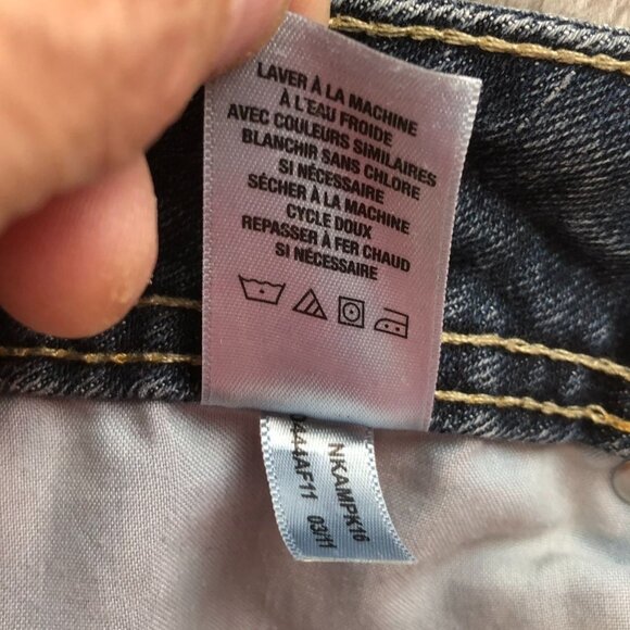 Aeropostale Womens Hailey Flare Jeans Size 9/10 Short Blue Dark Denim Y2K Casual - Picture 12 of 16